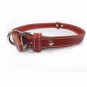 Lacets Leather Collar Red 3/4X24Inch