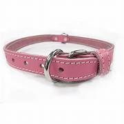 Lacets Leather Collar Pink 3/4X24Inch