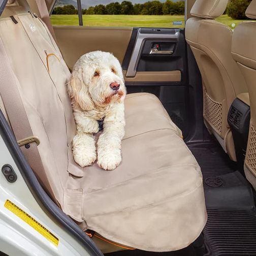 Kurgo Wander Bench Seat Cover Hampton Sand Dog 1pc