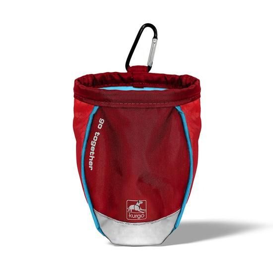 Kurgo Go Stuff It Treat Bag Barn Red Chili Red Dog 1pc