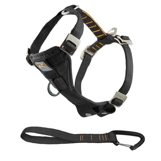Kurgo Enhanced Strength Tru Fit Smart Harness With Seatbelt Teather Black Xsmall Dog 5-10lb 1pc