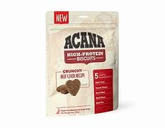Acana Dog High Protein Biscuits for Medium to Large Breeds Crunchy Beef Liver Recipe 255 g