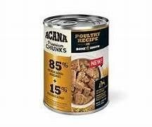 Acana Dog Premium Chunks Poultry Recipe in Bone Broth 12.8 oz