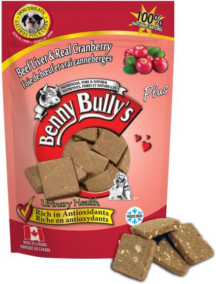 Benny Bully&#39;s Beef Liver Plus Cranberry Dog 58g