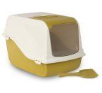 Bergamo Litter Pan Ariel Top Free Mustard Cat