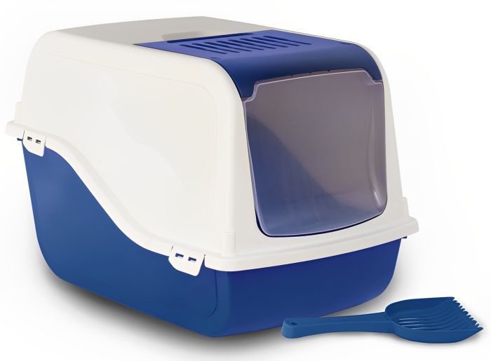 Bergamo Litter Pan Ariel with Top Blue Sky