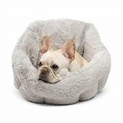 Best Friends by Sheri Orthocomfort Deep Dish Cuddler In Lux Fur Gray Standard Cat &amp; Dog Bed Mini