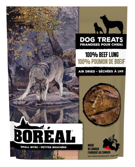 Boreal - 100% Beef Lung Wafers - Dog Treats, Size: 45 g