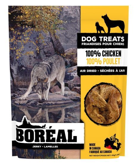 Boreal - 100% Chicken Jerky Dog Treats, Size: 45 g