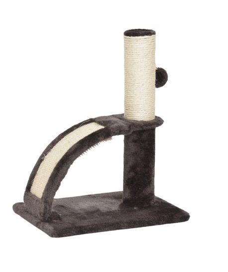 Bud&#39;Z - Logan Scratch Post with Massage Bow - 35cm x 25cm x 43cm, Color: Brown