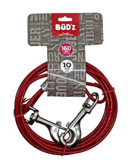 Bud-Z 10ft Tie Out (Up To 160Lbs) Dog 1pc