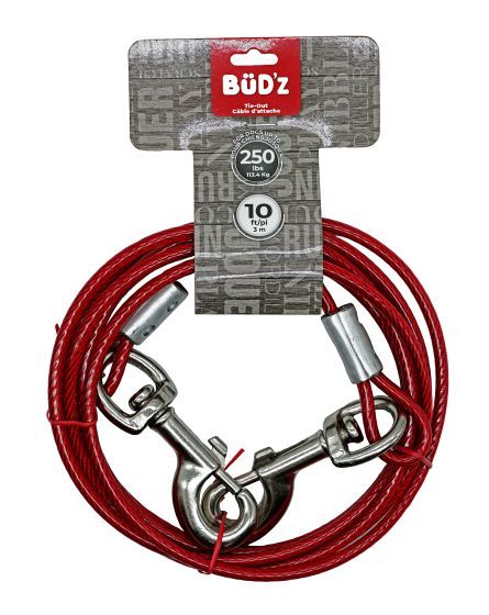 Bud-Z 10ft Tie Out (Up To 250Lbs) Dog 1pc