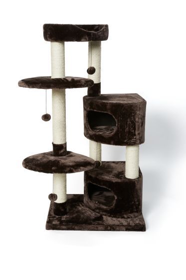 Bud-Z 5 Level Condo Scratching Post W Toy Brown Cat 1X1Pc