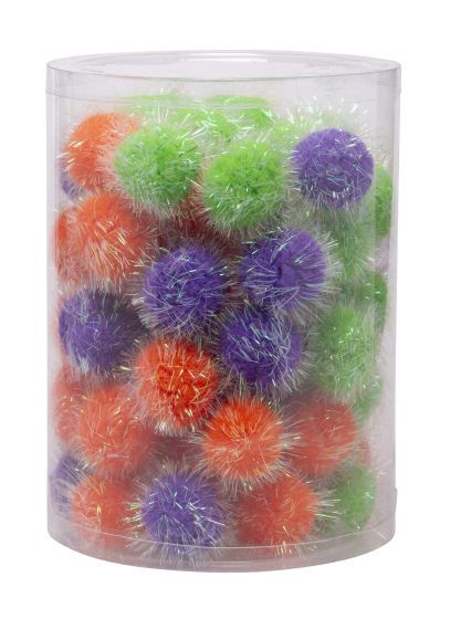 Bud-Z Coloured Pompom Bulk Cat