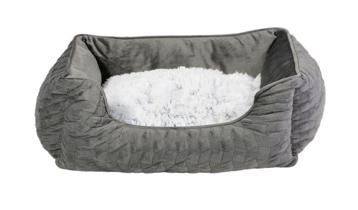Bud-Z Cuddler Bed Cosmos Medium Grey Dog Cat 60x50x20cm
