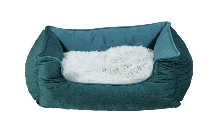 Bud-Z Cuddler Bed Cosmos Medium Opal Green Dog Cat 60x50x20cm