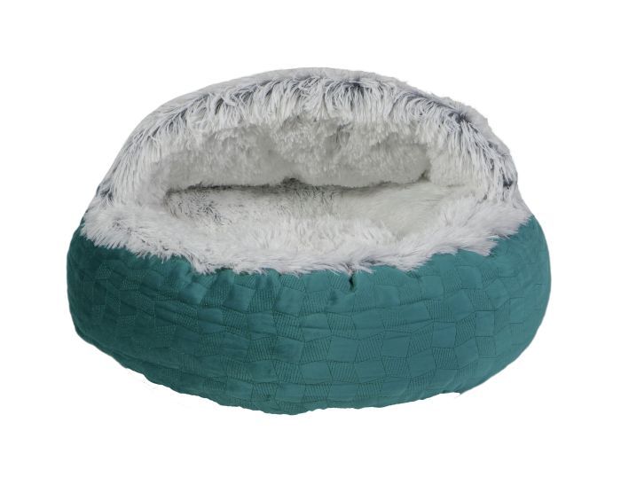 Bud-Z Hood Bed Large Opal Green Dog Cat 60x60x28cm