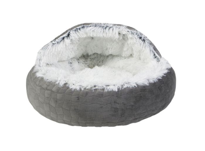 Bud-Z Hood Bed Small Cosmos Grey Dog Cat 50x50x28cm