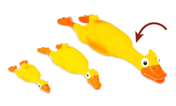 Bud-Z Latex Duck Squeaker Yellow Dog 1X1Pc 16.9In