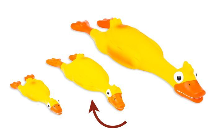 Bud-Z Latex Duck Squeaker Yellow Dog 1X1Pc 9.4In