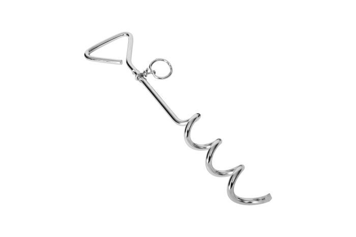 Bud-Z Metal Spiral Stake Dog 16in 1 pc