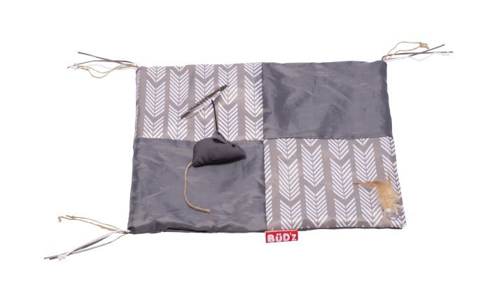 Bud-Z Play Mat Grey Cat 14.5X17.5In 1Pc