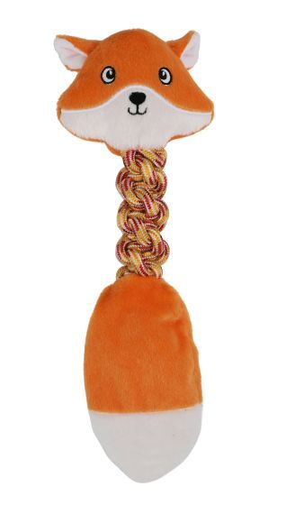 Bud-Z Plush Toy With Rope Red Fox Dog 17&quot;