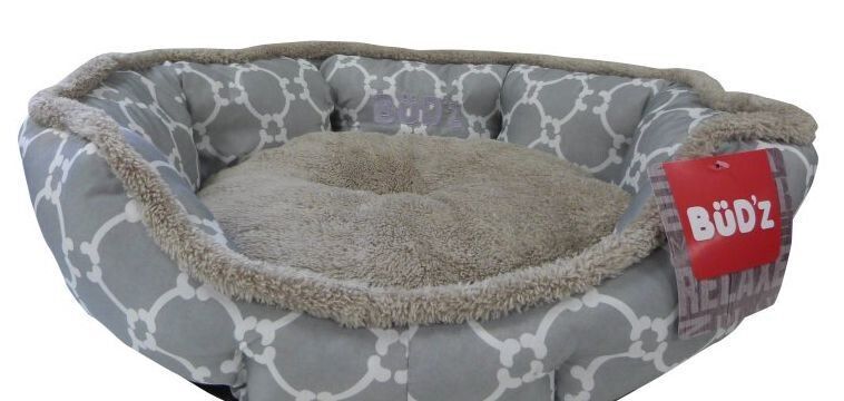 Bud-Z Round Cuddler Medium Grey Dog 22x20.5in 1pc