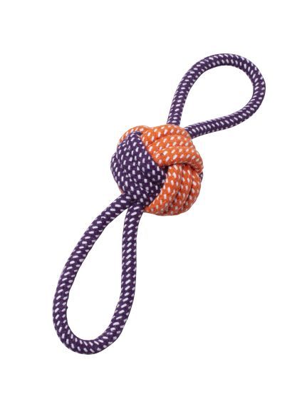 Bud-Z Rope Monkey Fist Butterfly Orange And Purple Dog