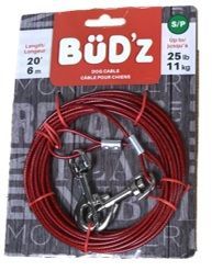 Bud-Z Tieout Up To 25Lb Dog 1X1Pc 20Ft