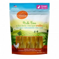 Canine Naturals Rawhide Free Chicken Coated Retriever Rolls 2.5&quot; 6 pk