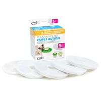 Catit 2.0 Triple action Fountain Filter 5pk