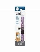 Catit Adjustable Breakaway Nylon Collar with Rivets Pink with Purple Hearts 20-33 cm
