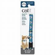 Catit Adjustable Breakaway Nylon Collar Blue with Pink Bows 20-33 cm