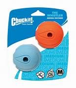 Chuckit! Whistler Ball Orange and Blue Medium 2 Pack