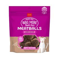 Cloud Star Wag More, Bark Less Grain Free Meatballs Lamb Recipe Dog Treats 14 oz