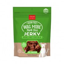 Cloud Star Wag More, Bark Less Grain Free Jerky Chicken and Sweet Potato Dog Treats 10 oz