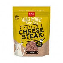 Cloud Star Wag More, Bark Less Philly Cheese Steak Gourmet Jerky Beef Dog Treats 10 oz