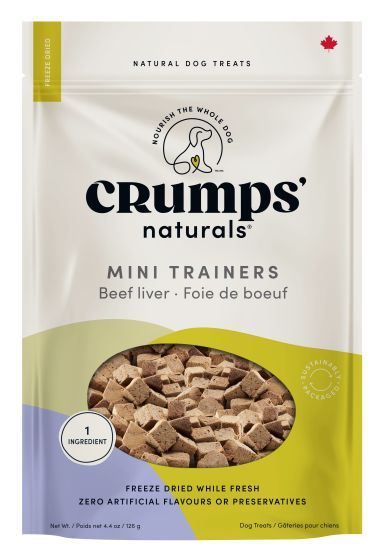 Crumps Mini Trainers Freeze Dried Beef Liver for Dogs 126 g