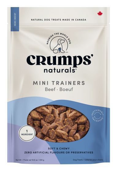 Crumps Mini Trainers Soft and Chewy Beef for Dogs 300 g