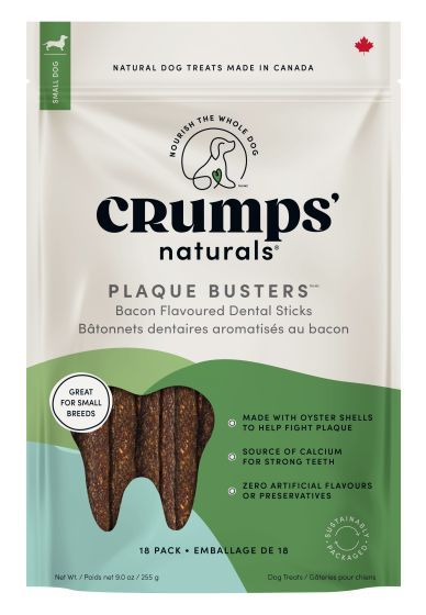 Crumps Plaque Busters With Bacon Dog 18pc 3.5in