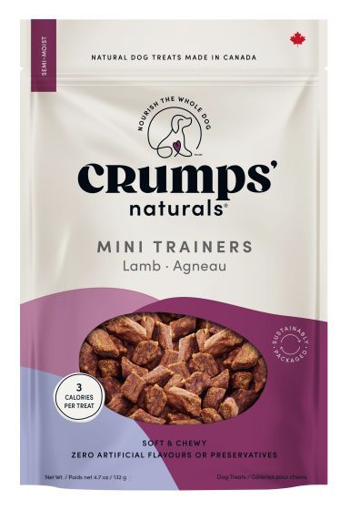 Crumps Mini Trainers Soft and Chewy Lamb for Dogs 4.7 oz