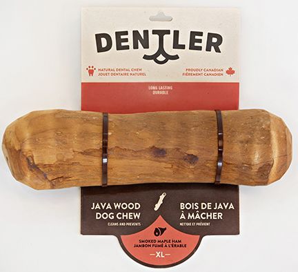 Dentler Java Wood Dog Chew Smoked Ham Maple Xlarge Dog 1Pc