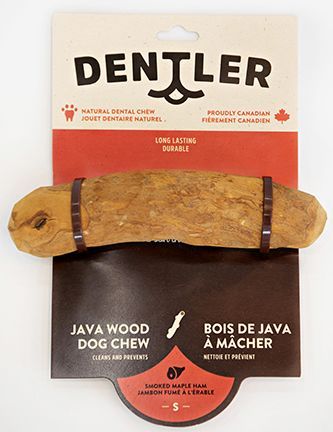 Dentler Java Wood Dog Chew Smoked Ham Maple Small Dog 1Pc