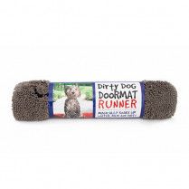 Dog Gone Smart Dirty Dog Doormat Grey Floor Runner 60&quot; X 30&quot;