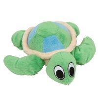 Dogit Inpuppy Luvzin Plush Dog Toy With Squeaker Green Turtle
