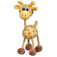 Dogit Inpuppy Luvzin Plush Dog Toy With Squeaker Yellow Giraffe