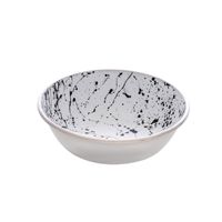 Dogit Stainless Steel Non-Skid Dog Bowl Black &amp; White Splash 350 Ml (11.8 Fl.Oz.)
