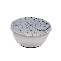 Dogit Stainless Steel Non-Skid Dog Bowl Black &amp; White Splash 500 Ml (17 Fl.Oz.)