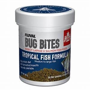 Fluval Bug Bites Tropical Formula Medium To Large 1.4-1.6 Mm Granules 45 G